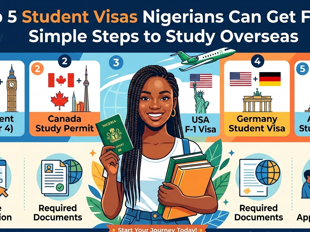 Top 5 Student Visas Nigerians Can Get Fast: Simple Steps to Study Overseas